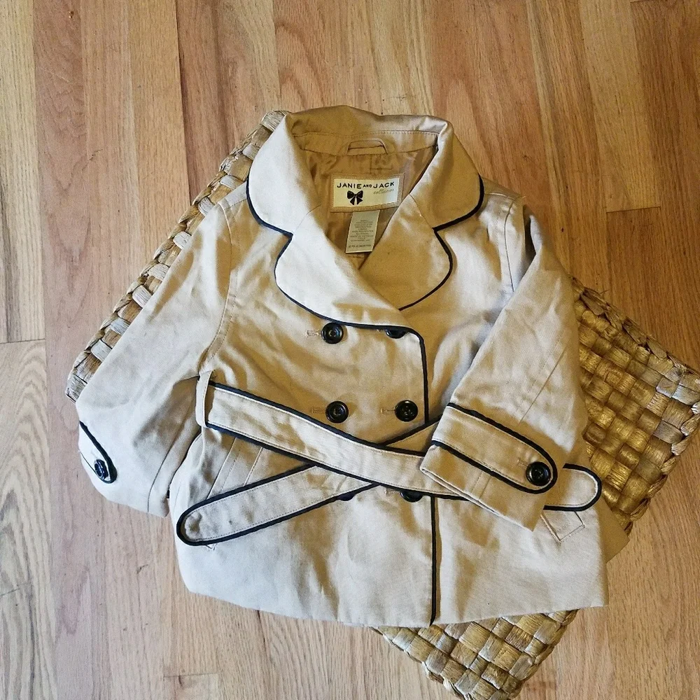 NWOT | Janie and Jack | 6-12 M | Khaki Trench Coar